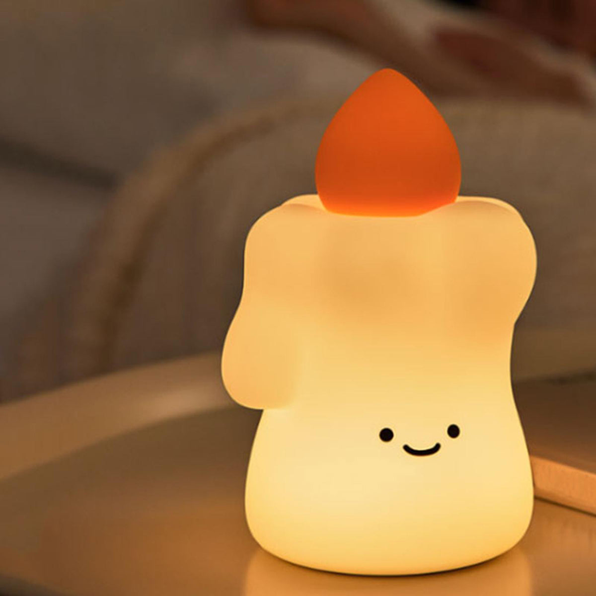 Kids Silicone Night Light – Soft Touch Nursery Lamp with Timer & Warm Light Modes