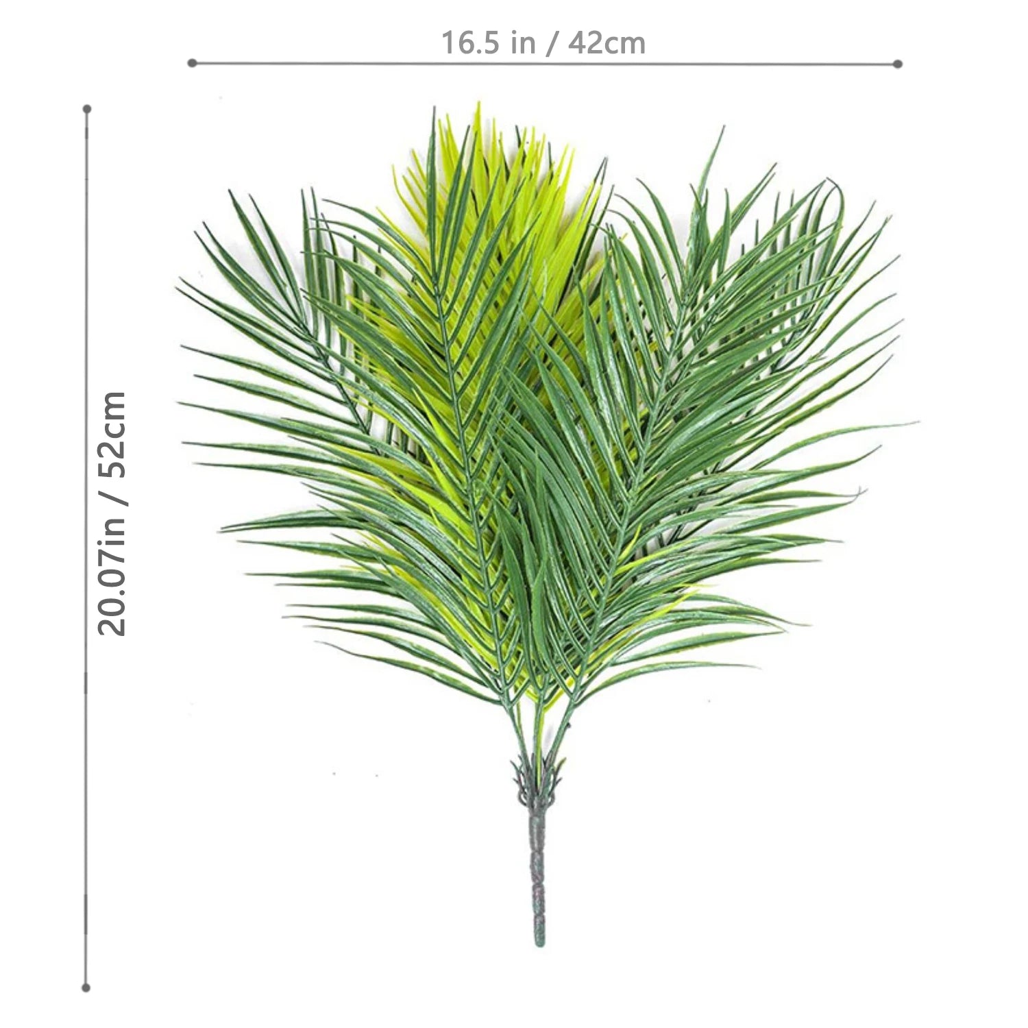 Artificial Palm Tree Decorative Leaves Tropical Fake Plant for Home and Garden Decoration