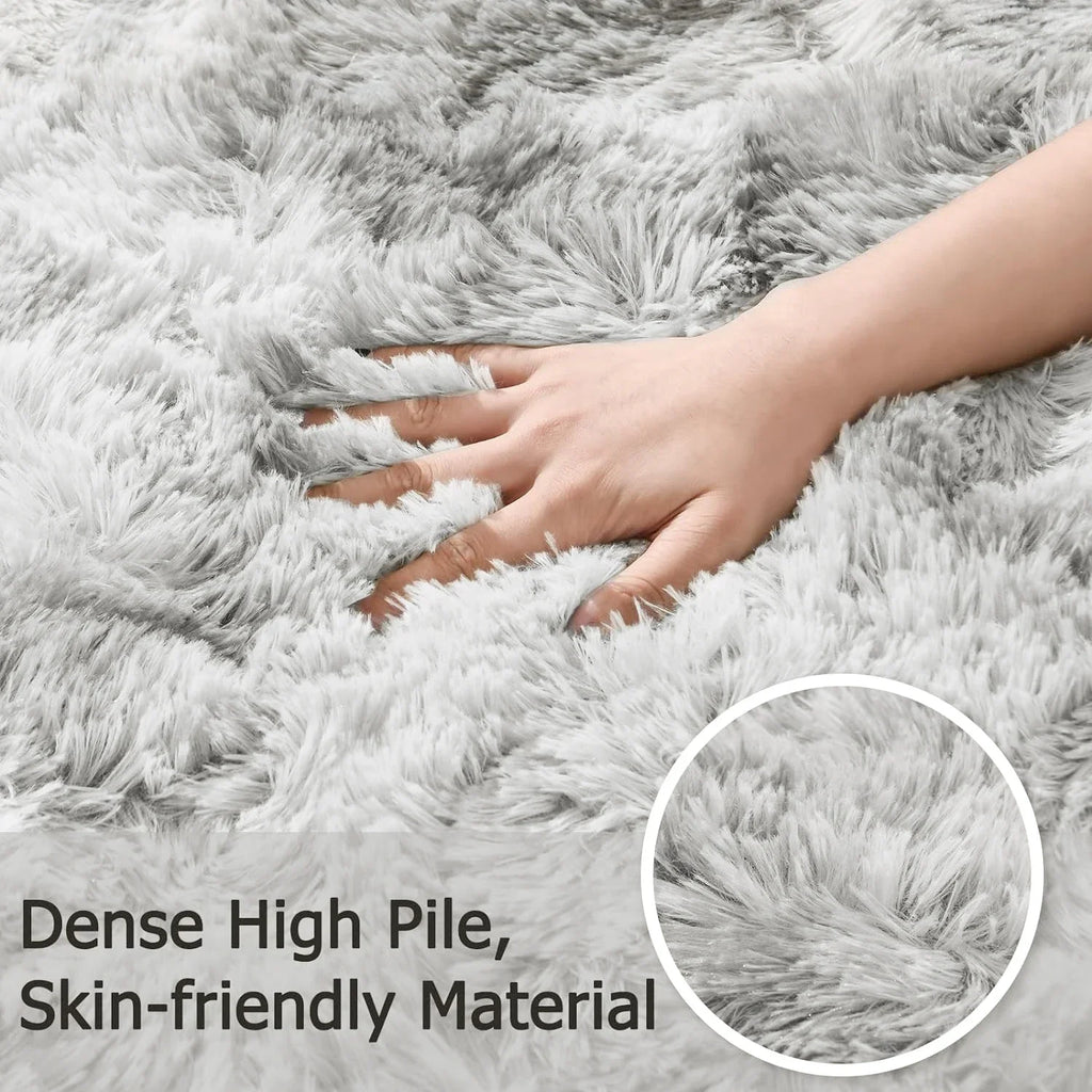 VIKAMA Soft And Fluffy Area Rug, Non-Slip Shaggy Carpet, Ideal For Bedrooms, Living Rooms, And Children's Rooms As Home Decor