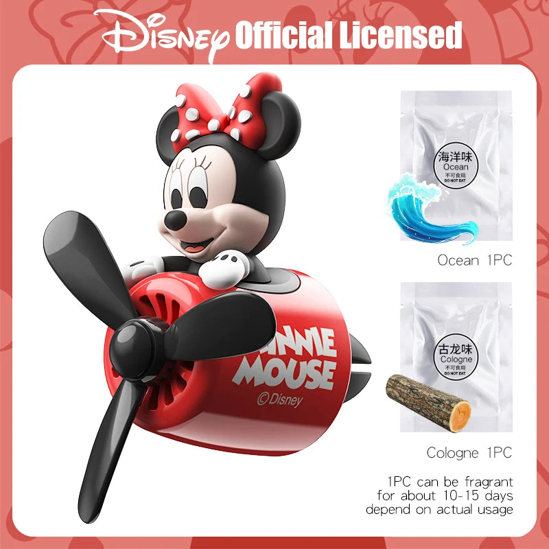 Winnie the Pooh Pilot Car Air Freshener Cute Cartoon Vent Clip Fragrance Diffuser Interior Decoration