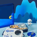 Food-grade stainless steel lunch box, student compartment plate, kids insulated bento box, kindergarten plate