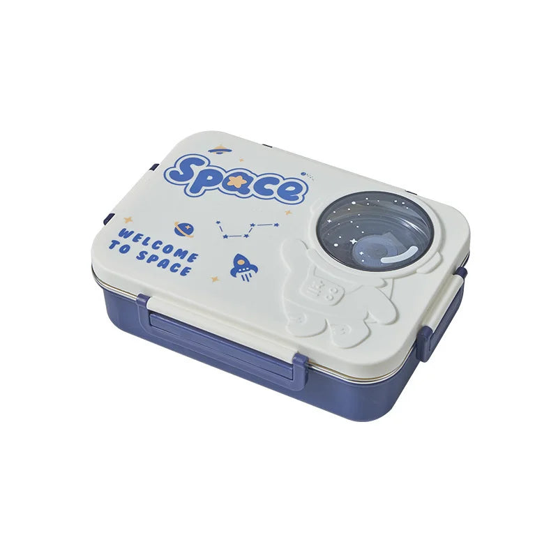 Food-grade stainless steel lunch box, student compartment plate, kids insulated bento box, kindergarten plate