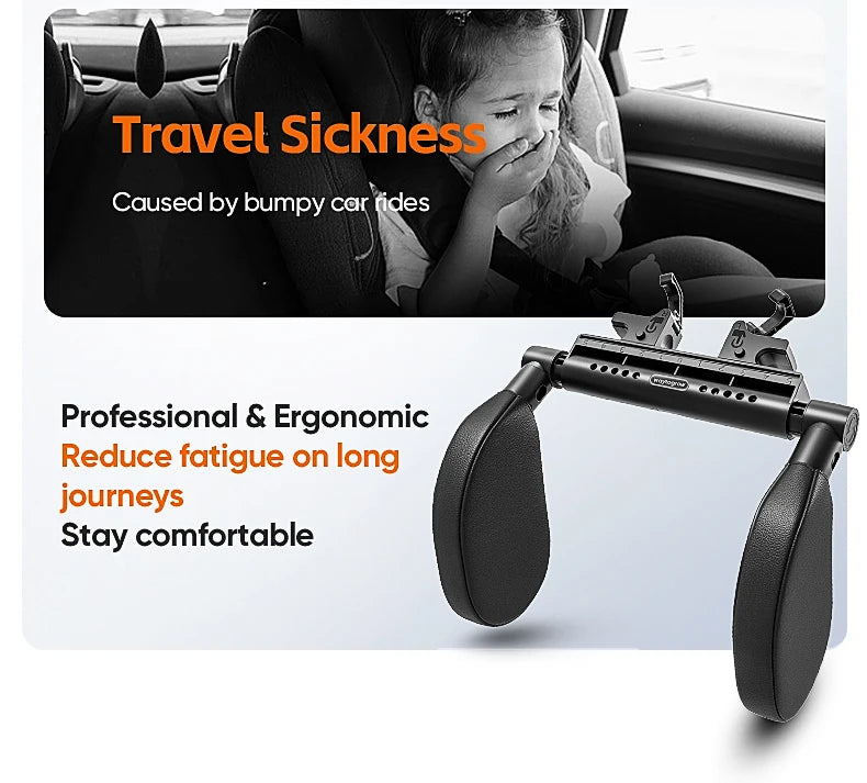 Memory Foam Car Neck Pillow Adjustable Travel Headrest Cushion Universal Fit