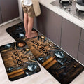 Autumn Maple Leaf Floor Rug Waterproof Anti Slip Kitchen Bathroom Door Mat Durable Easy Clean Carpet