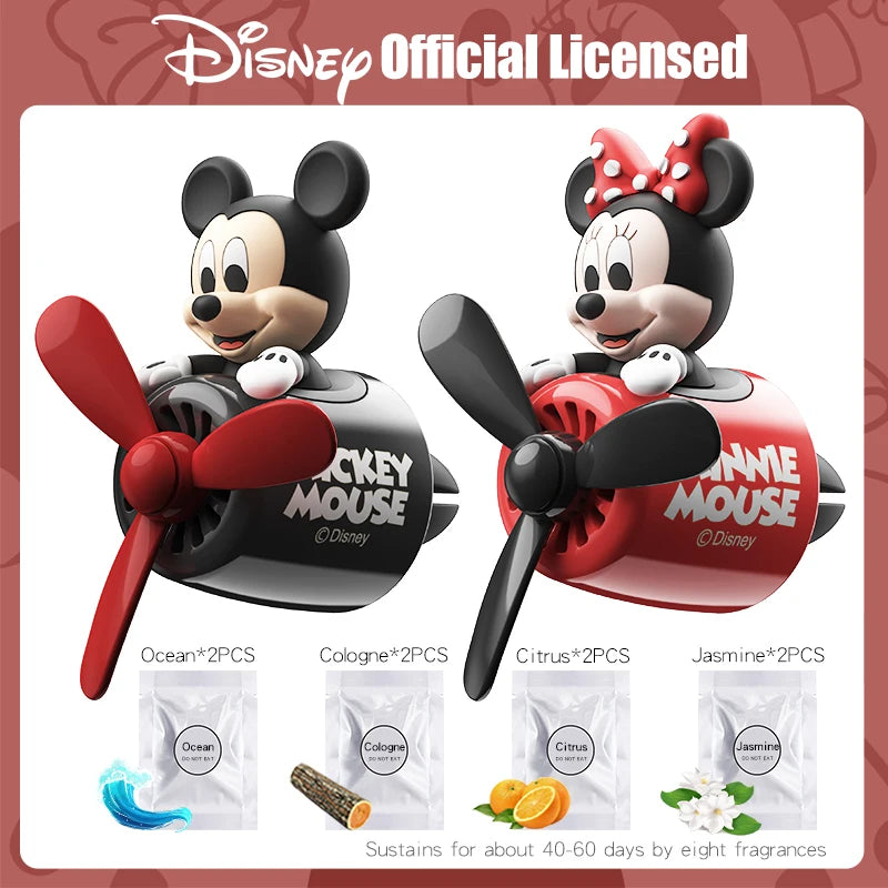 Winnie the Pooh Pilot Car Air Freshener Cute Cartoon Vent Clip Fragrance Diffuser Interior Decoration