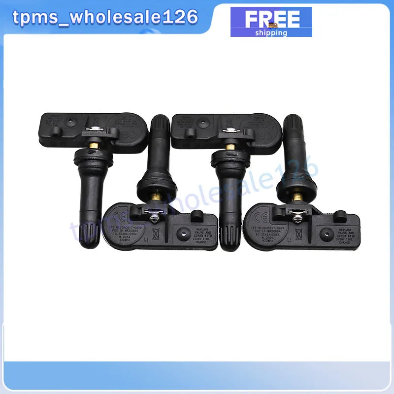 TPMS Tire Pressure Sensor 433MHz Set of 4 for Chevrolet Silverado GMC Sierra 2019 to 2021