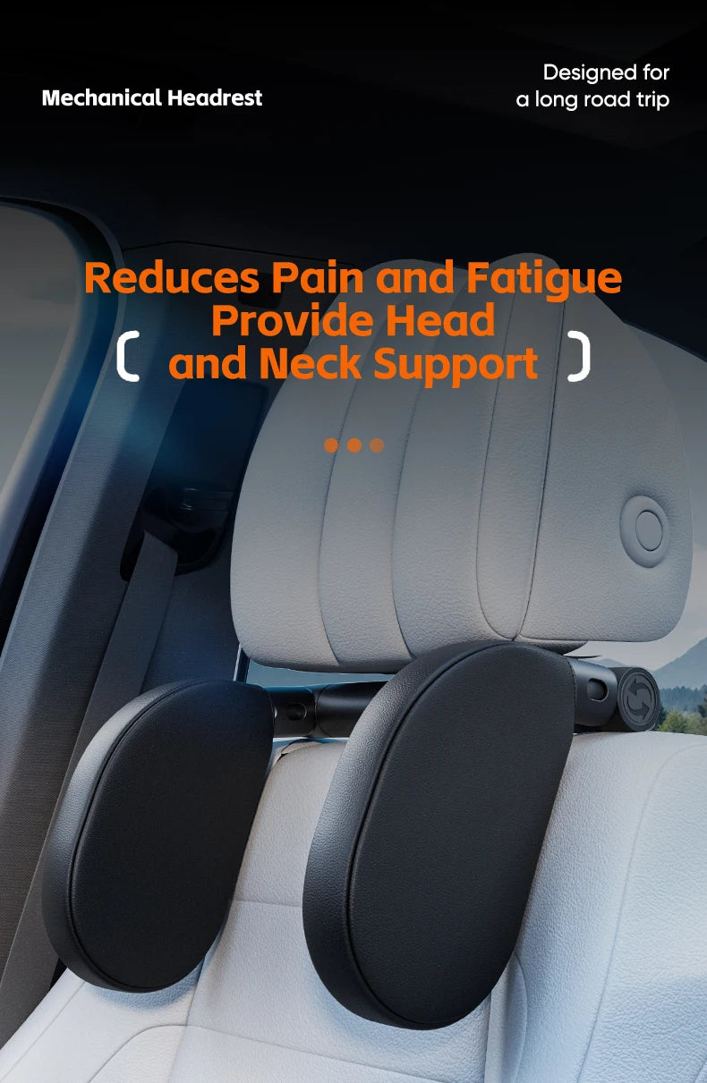 Memory Foam Car Neck Pillow Adjustable Travel Headrest Cushion Universal Fit