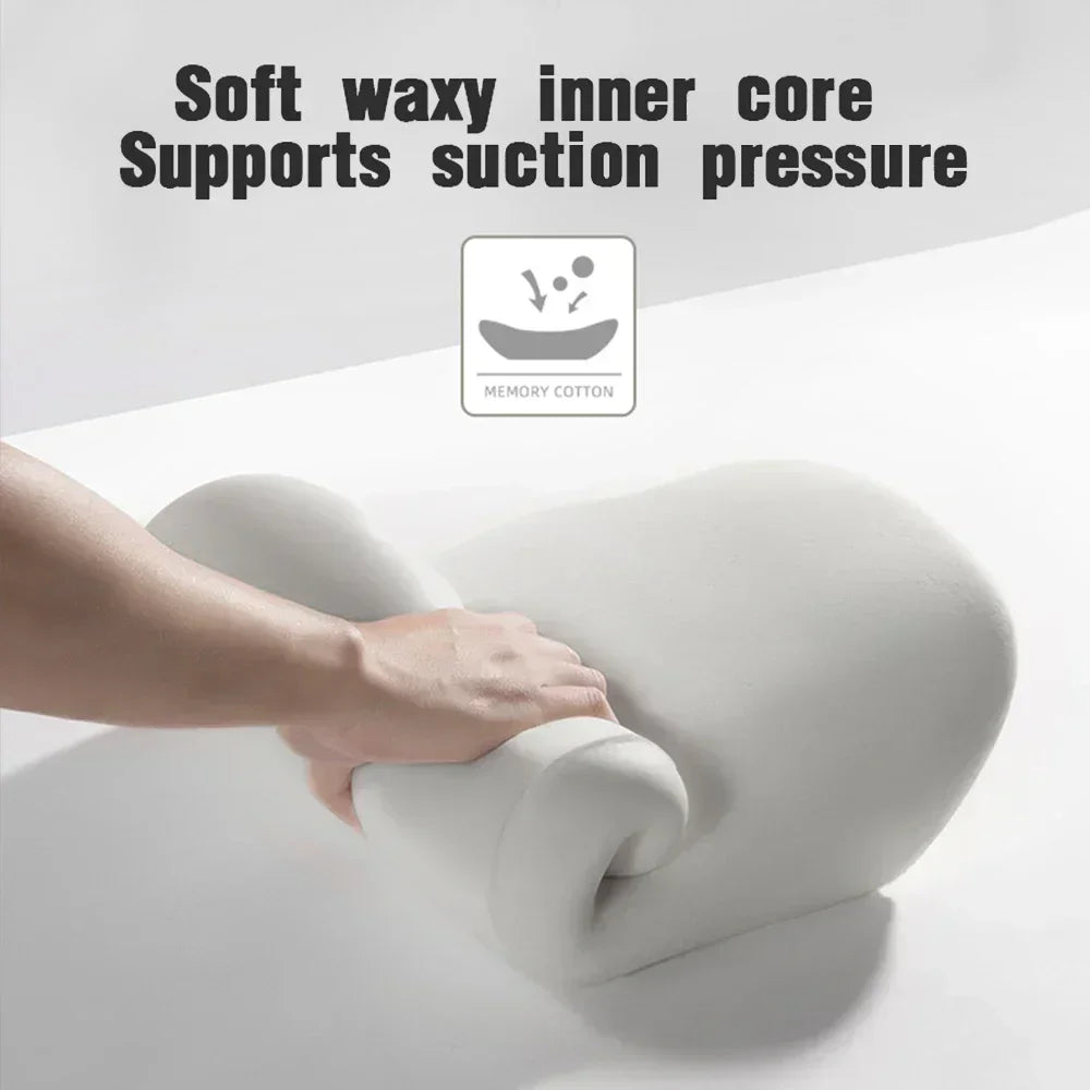 Memory Foam Car Lumbar and Neck Support Cushion Set Ergonomic Back and Headrest Pillow