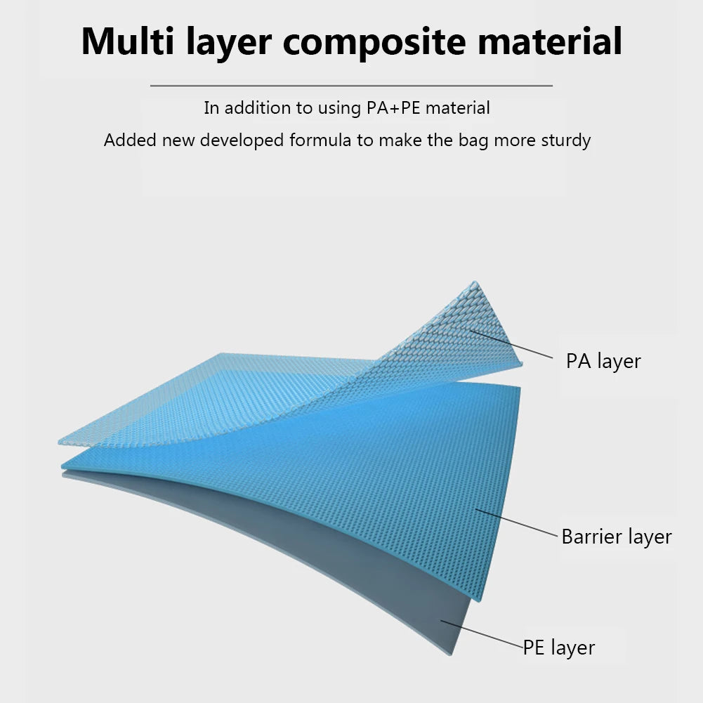Reusable Vacuum Storage Bags with Hand Pump Space Saving Compression Organizer