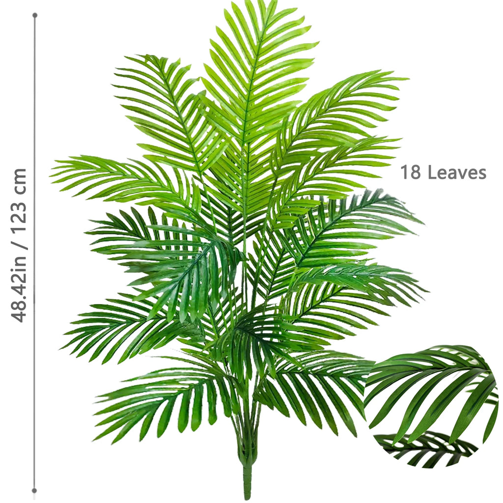 Artificial Palm Tree Decorative Leaves Tropical Fake Plant for Home and Garden Decoration