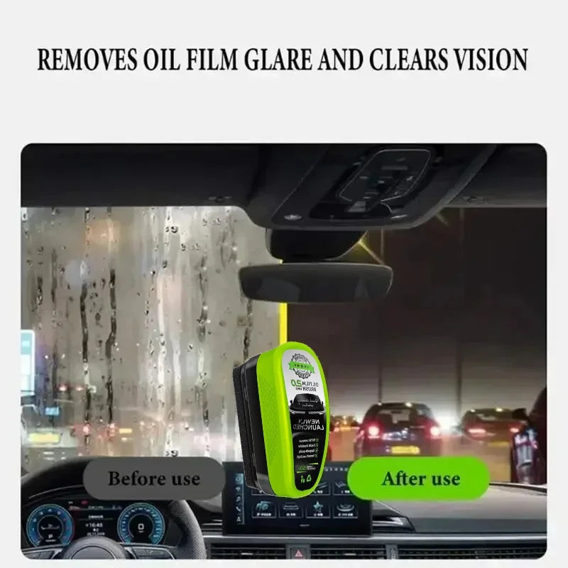 Car Glass Oil Film Remover Cleaner with Crystal Coating Protection 100ml Windshield Polishing Solution