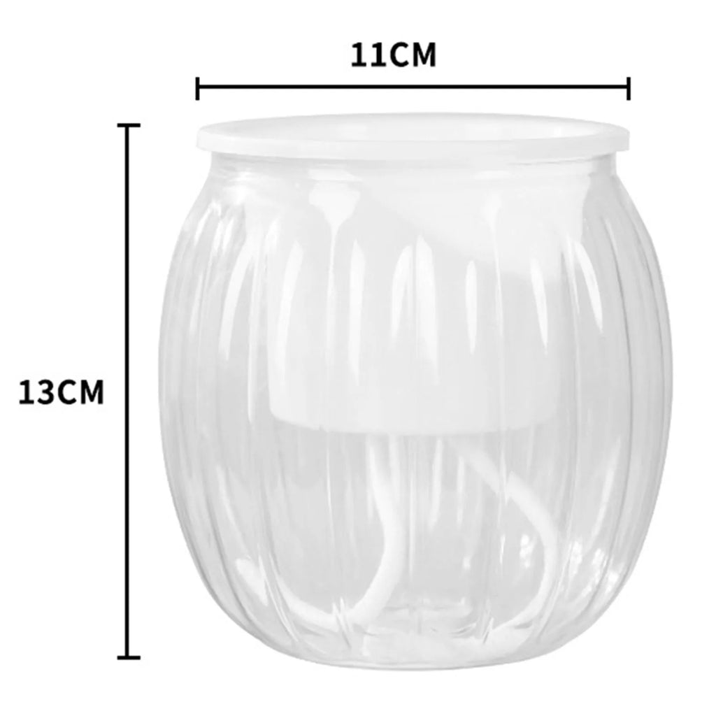 Self-Watering Hydroponic Plant Pot – Modern Desktop Succulent Planter for Home & Office Decor
