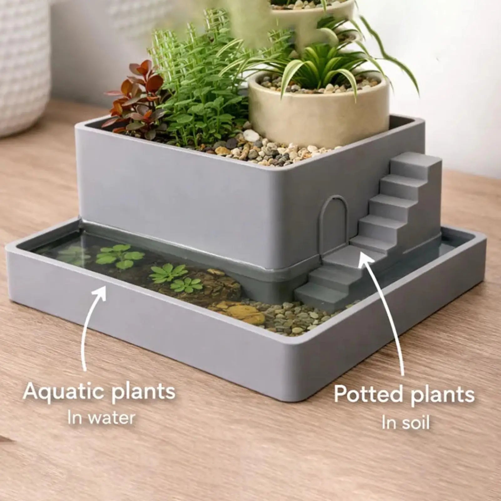 3D Printed Mini Flowerpot Succulent Planter Indoor Plant Container