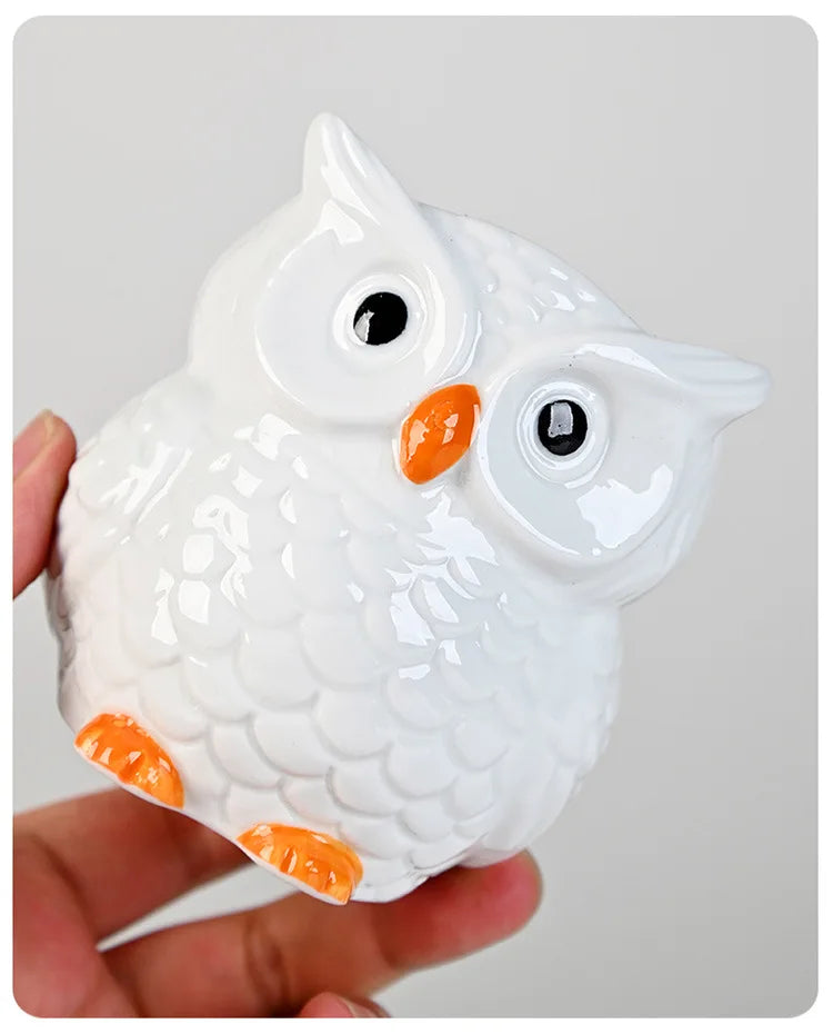 Mini Cute Owl Bonsai Ceramic Succulent Flower Pot