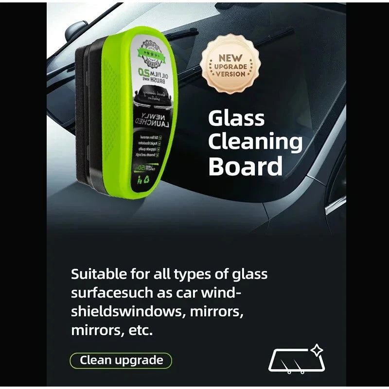 Car Glass Oil Film Remover Cleaner with Crystal Coating Protection 100ml Windshield Polishing Solution