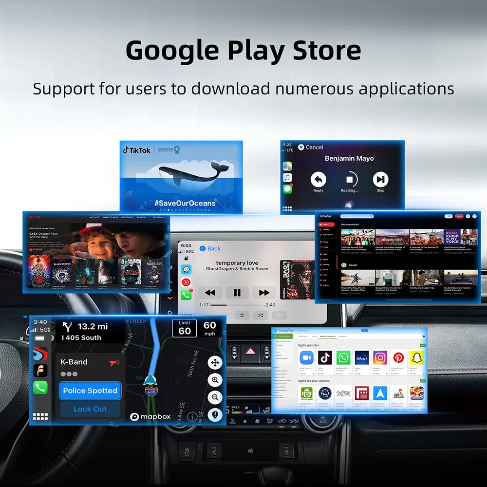 Premium 2-in-1 Wireless CarPlay & Android Auto Adapter – Plug & Play Smart USB Dongle for Seamless In-Car Connectivity