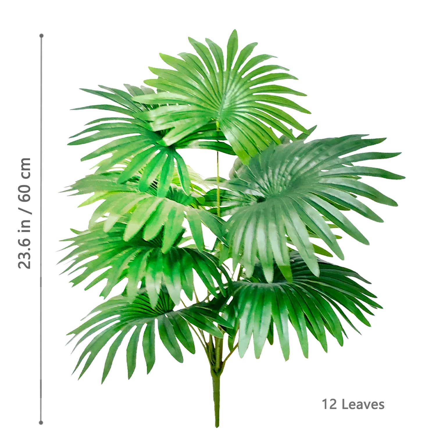 Artificial Palm Tree Decorative Leaves Tropical Fake Plant for Home and Garden Decoration