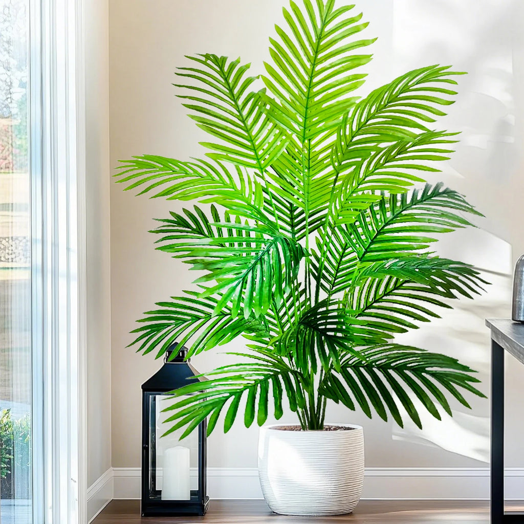 Artificial Palm Tree Decorative Leaves Tropical Fake Plant for Home and Garden Decoration