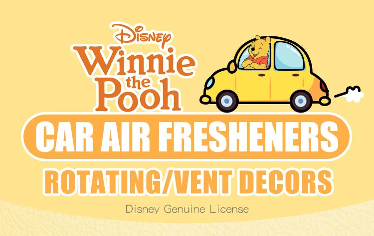 Winnie the Pooh Pilot Car Air Freshener Cute Cartoon Vent Clip Fragrance Diffuser Interior Decoration