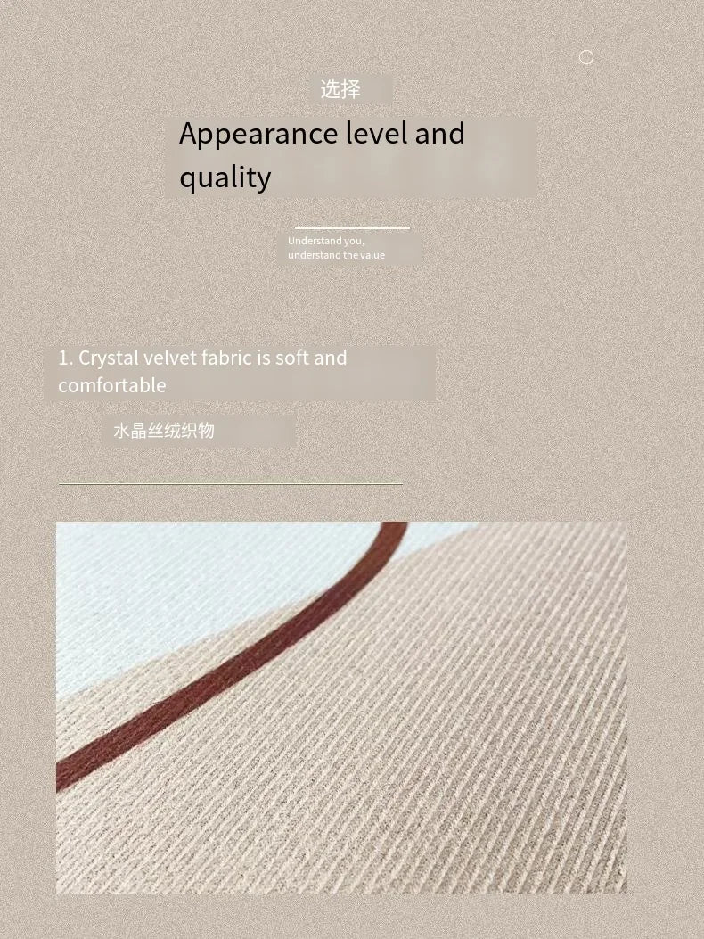 VIKAMA Bedroom Study Floor MAT Geometric Crystal Velvet Carpet Living Room Three-Dimensional Diamond Grid Paving Large Carpet