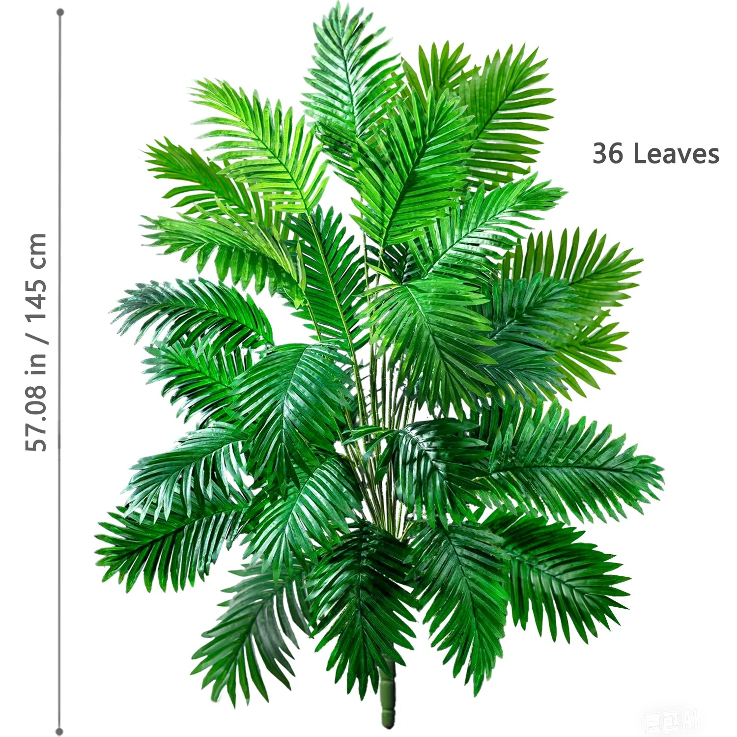 Artificial Palm Tree Decorative Leaves Tropical Fake Plant for Home and Garden Decoration