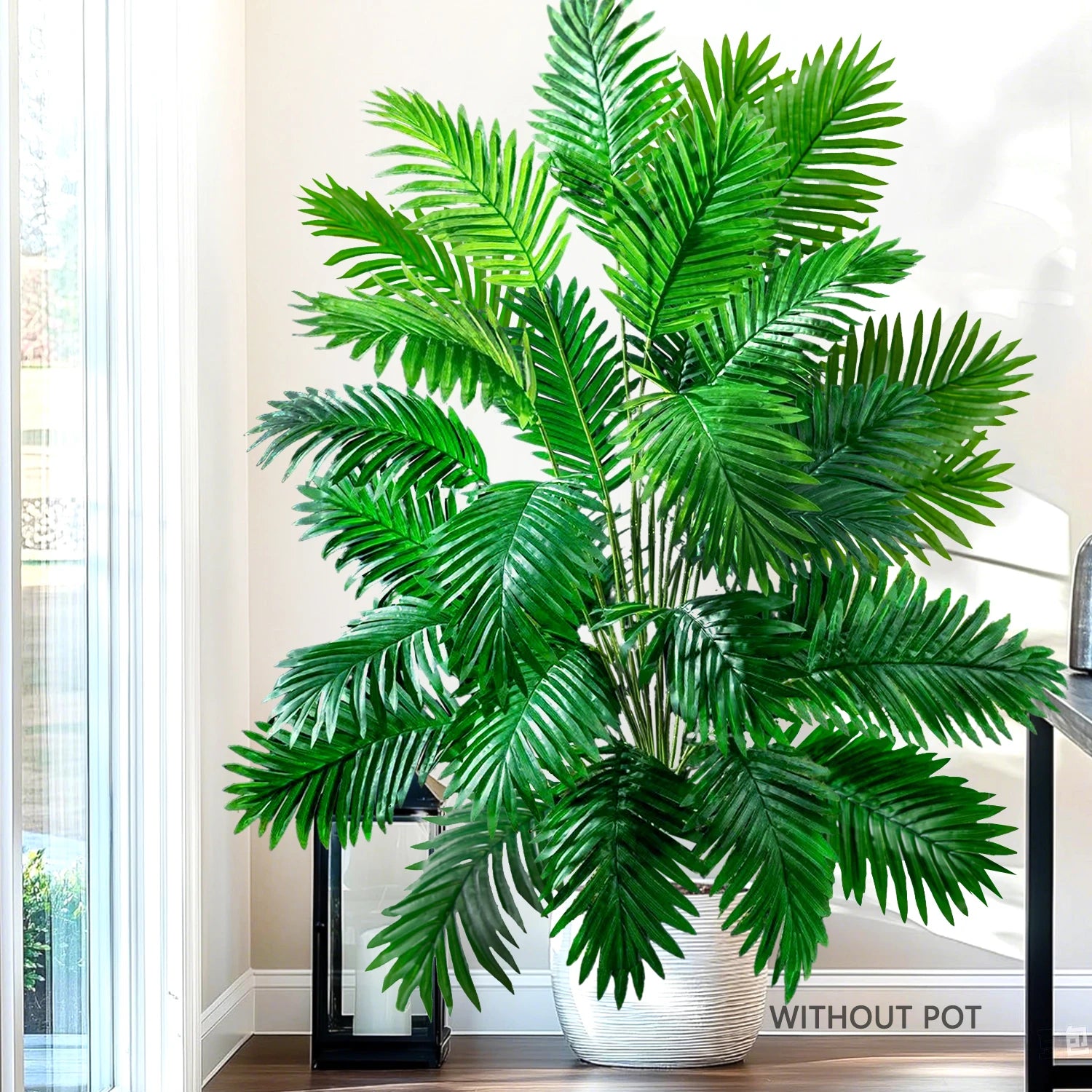 Artificial Palm Tree Decorative Leaves Tropical Fake Plant for Home and Garden Decoration