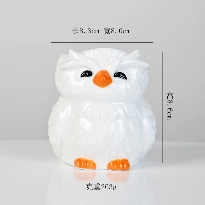 Mini Cute Owl Bonsai Ceramic Succulent Flower Pot