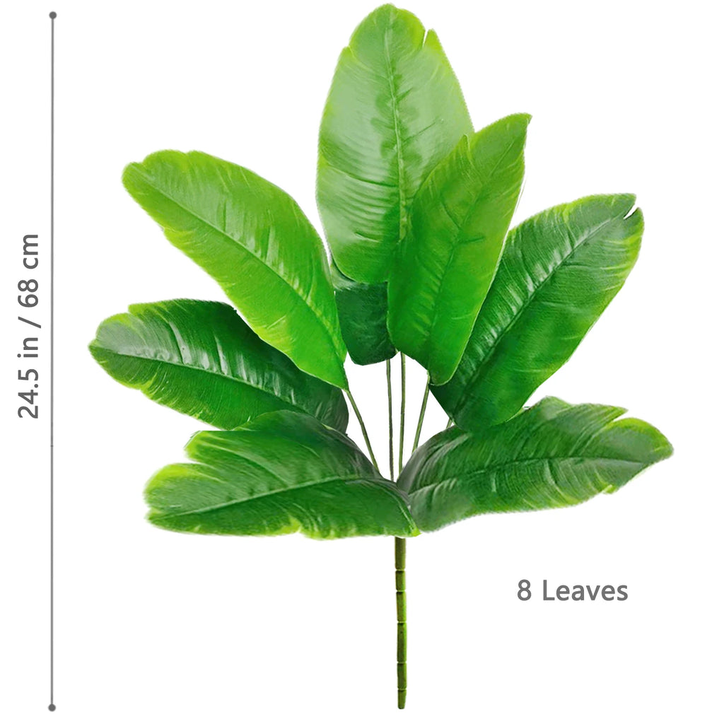 Large Artificial Tropical Palm Tree Banana Plant Real Touch Strelitzia Reginae Fake Plant for Home Garden Decor