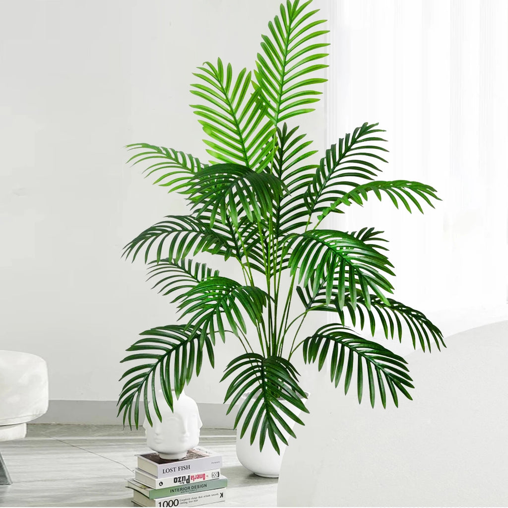 Artificial Palm Tree Decorative Leaves Tropical Fake Plant for Home and Garden Decoration