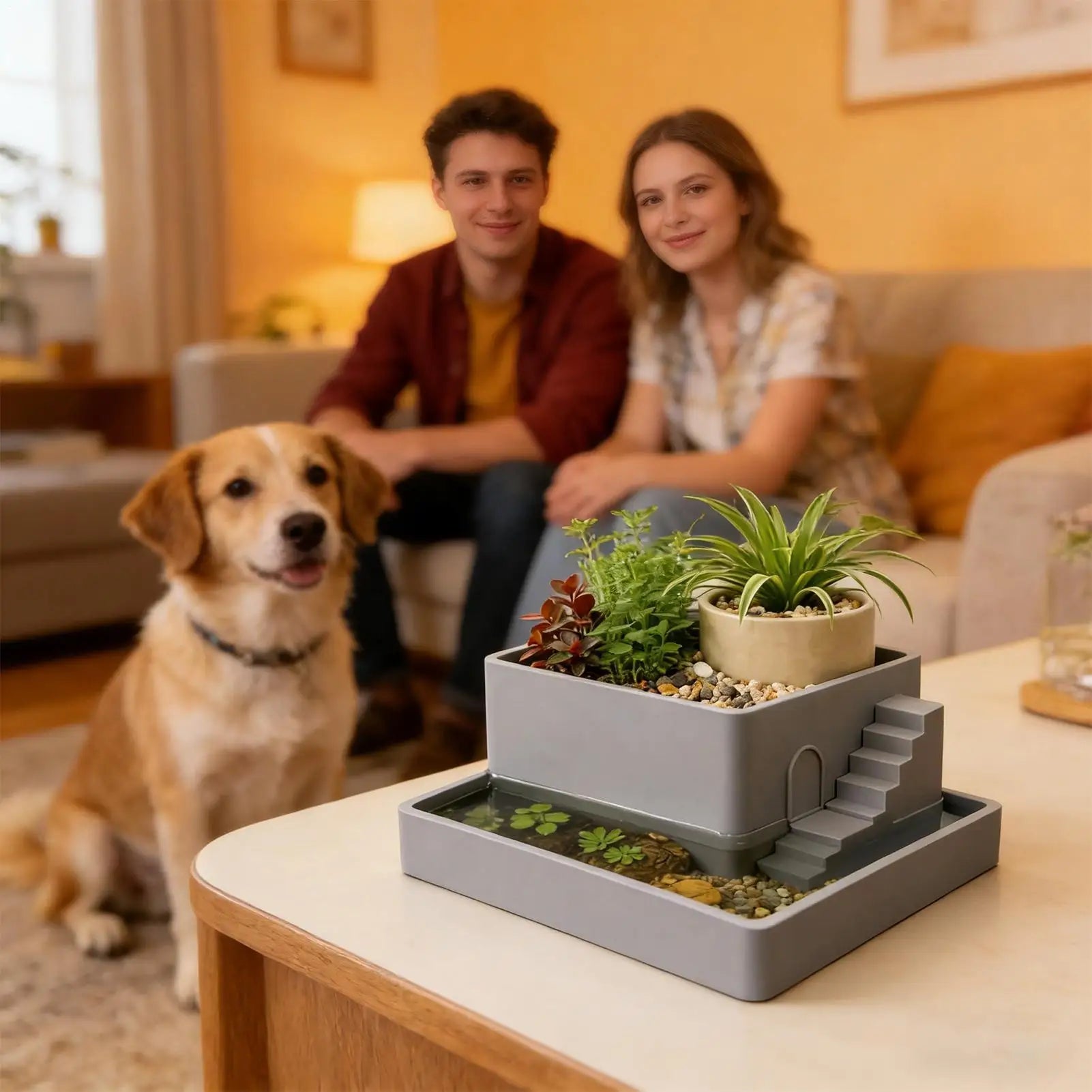 3D Printed Mini Flowerpot Succulent Planter Indoor Plant Container