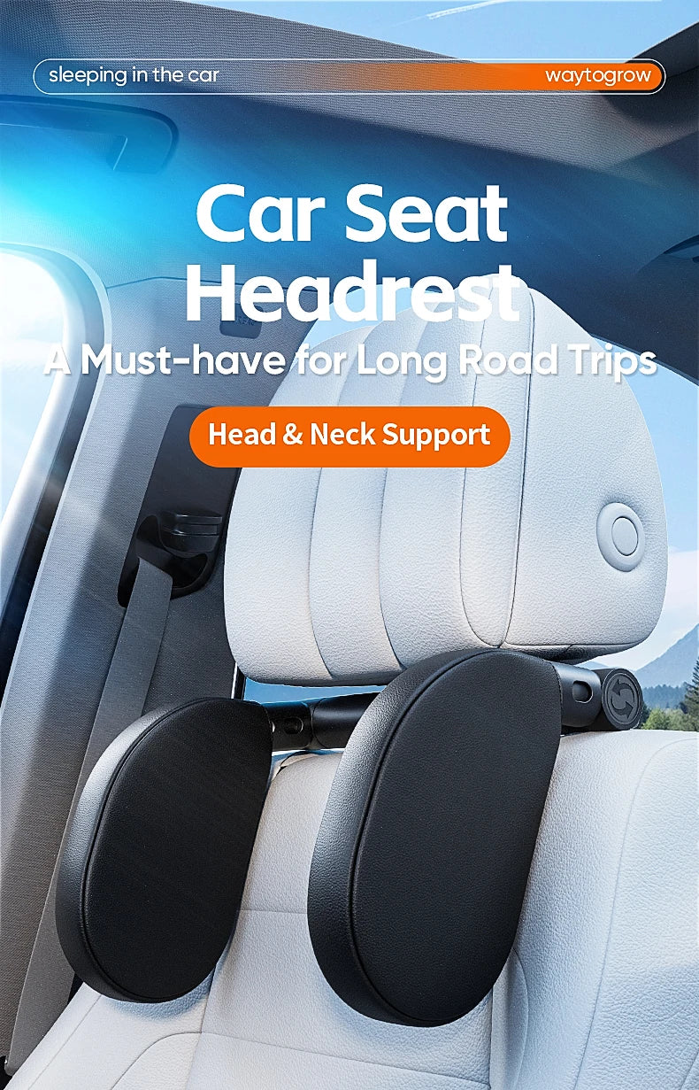 Memory Foam Car Neck Pillow Adjustable Travel Headrest Cushion Universal Fit