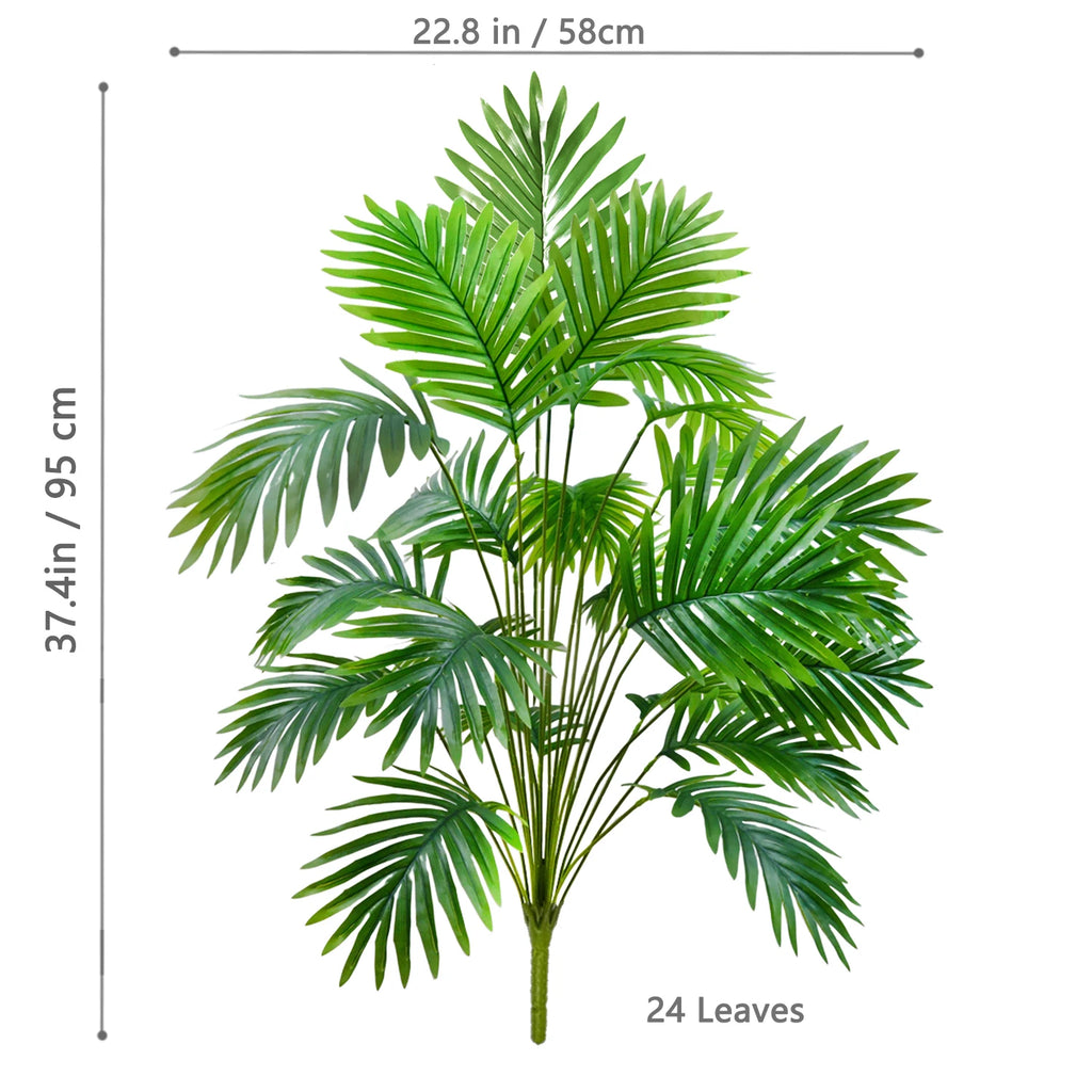 Artificial Palm Tree Decorative Leaves Tropical Fake Plant for Home and Garden Decoration