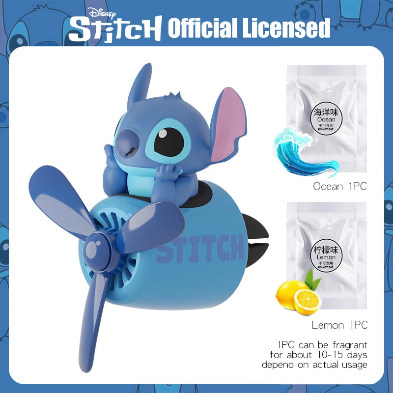 Winnie the Pooh Pilot Car Air Freshener Cute Cartoon Vent Clip Fragrance Diffuser Interior Decoration