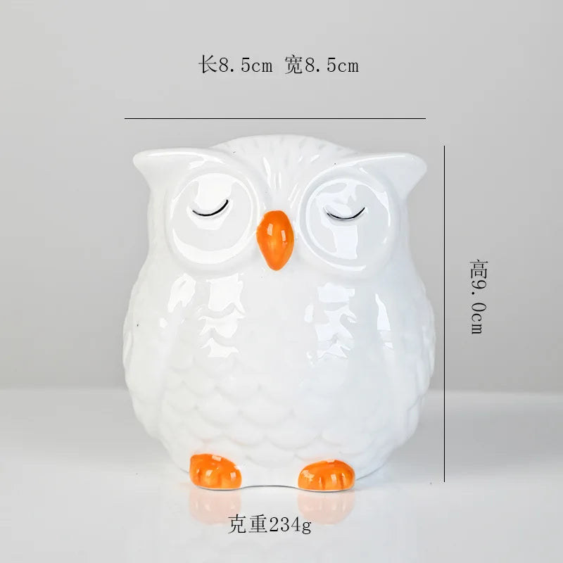 Mini Cute Owl Bonsai Ceramic Succulent Flower Pot