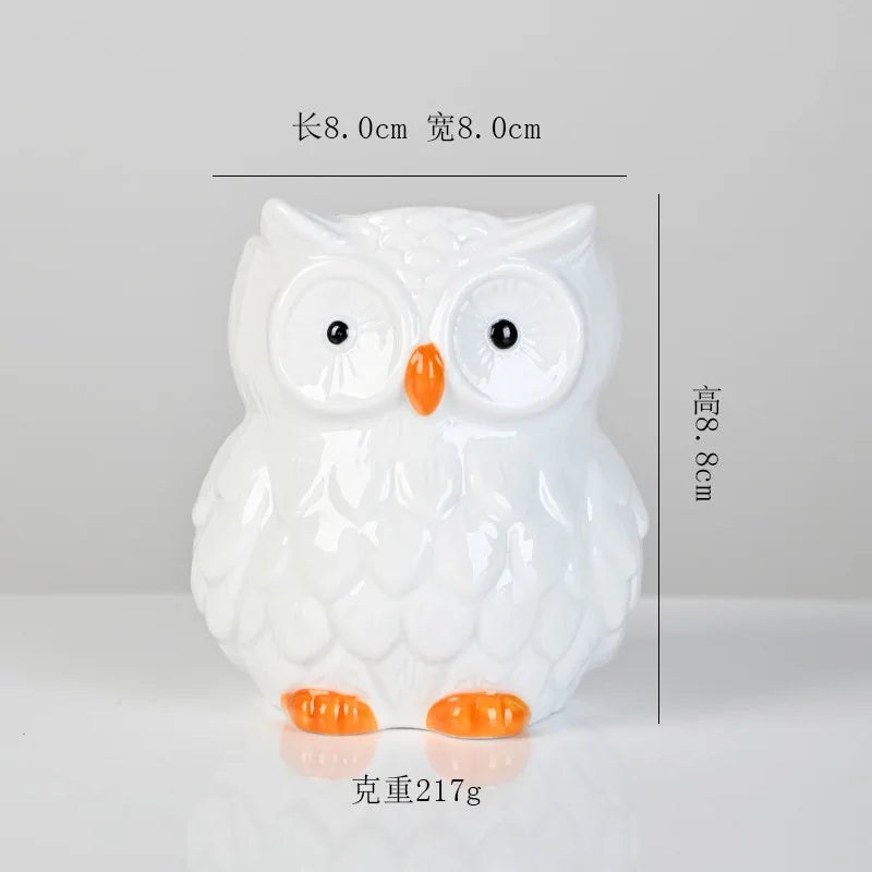 Mini Cute Owl Bonsai Ceramic Succulent Flower Pot