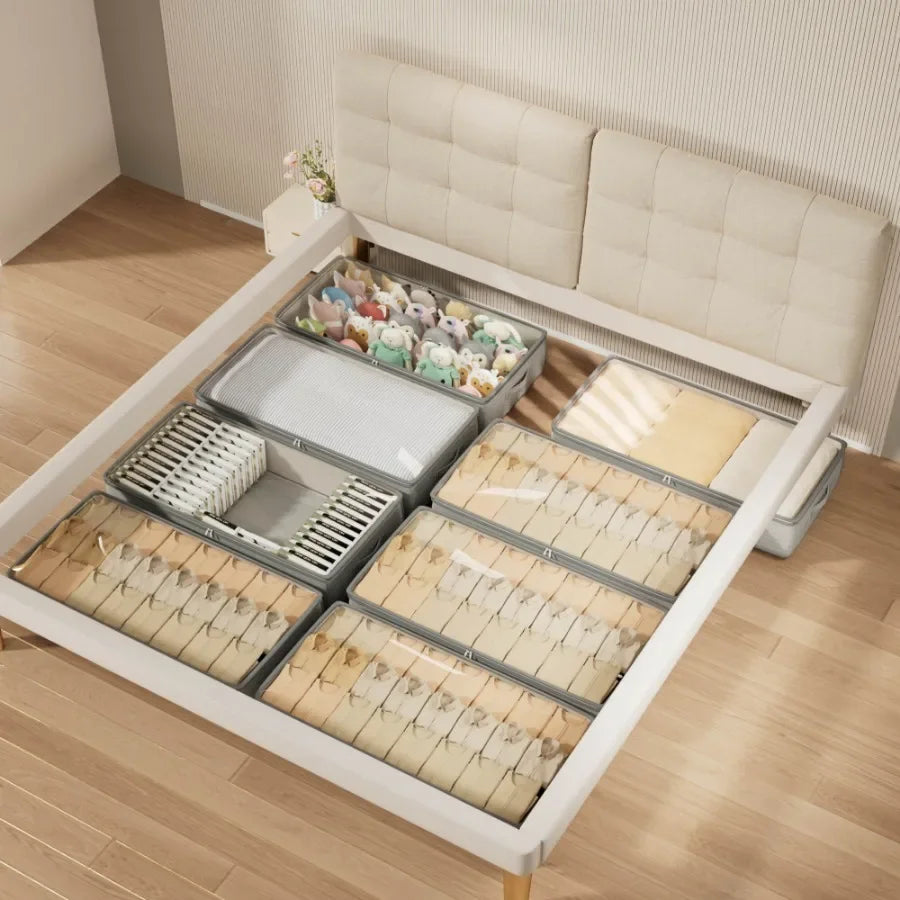 Foldable Under Bed Storage Containers Multipurpose Linen and Clothing Organizer