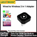 2 in 1 Wireless CarPlay and Android Auto Adapter Plug and Play Smart Car Dongle