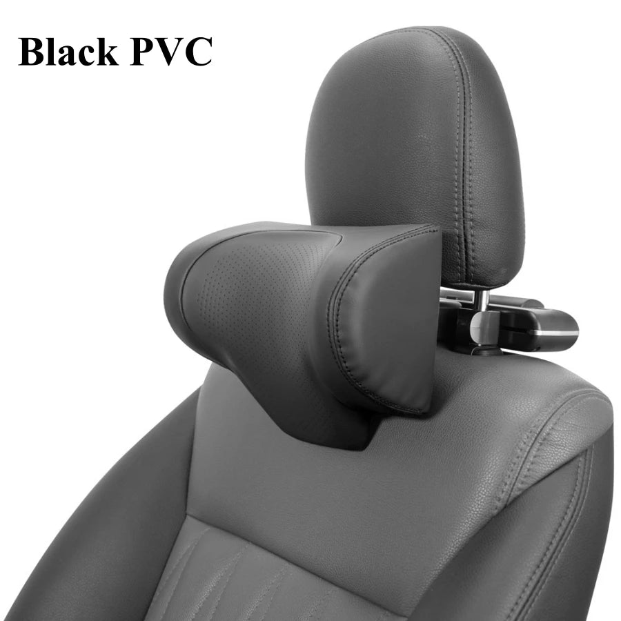 Adjustable Car Headrest Pillow with Neck Support Hidden Hook and Tablet Holder