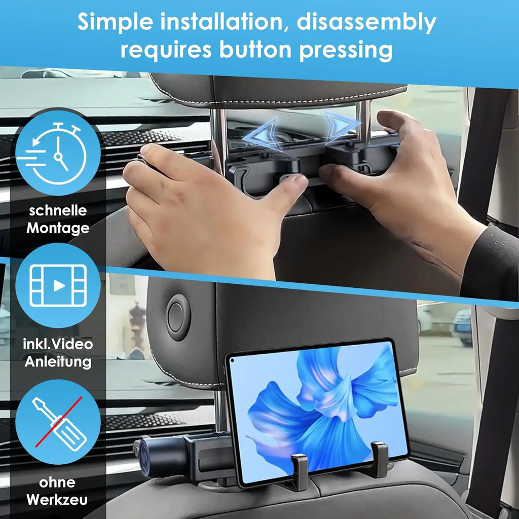 Memory Foam Car Neck Pillow Adjustable Travel Headrest Cushion Universal Fit