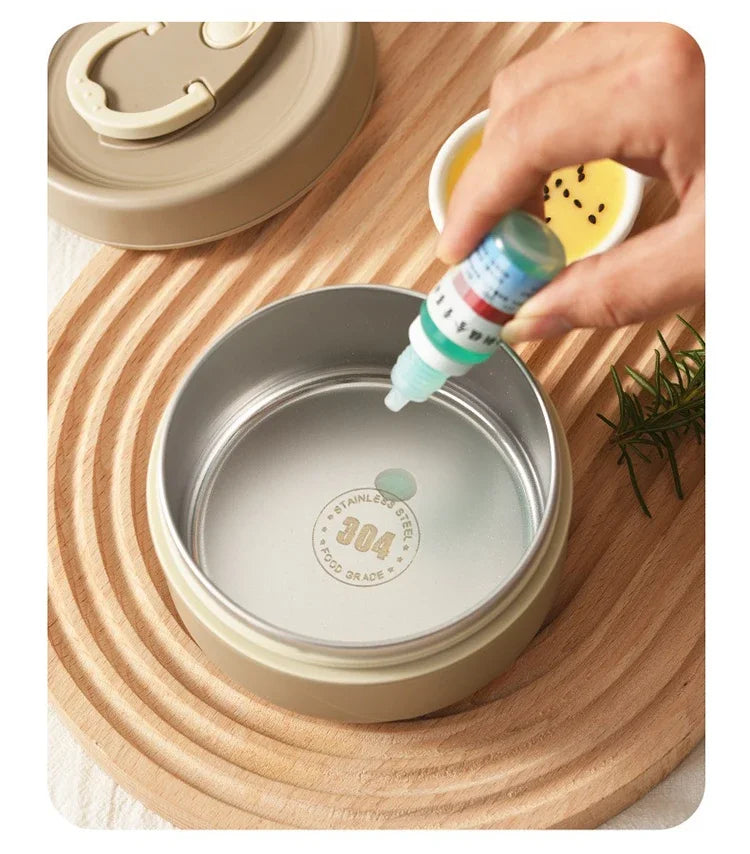 304 Stainless Steel Insulated Lunch Box Stackable Leakproof Bento Container Microwave Safe Food Storage