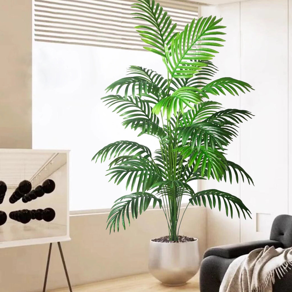 Artificial Palm Tree Decorative Leaves Tropical Fake Plant for Home and Garden Decoration