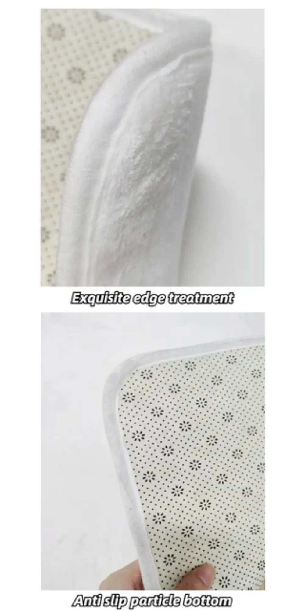 Cream Style Living Room Carpet Soft Modern Geometric Rug Non Slip Easy Clean Bedroom Office Floor Mat