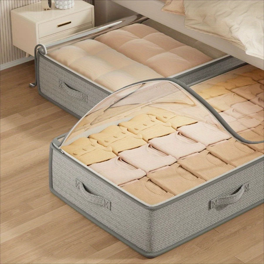 Foldable Under Bed Storage Containers Multipurpose Linen and Clothing Organizer