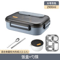Stainless Steel Kids Lunch Box Compartment Bento Container Insulated Food Storage with Bag for School