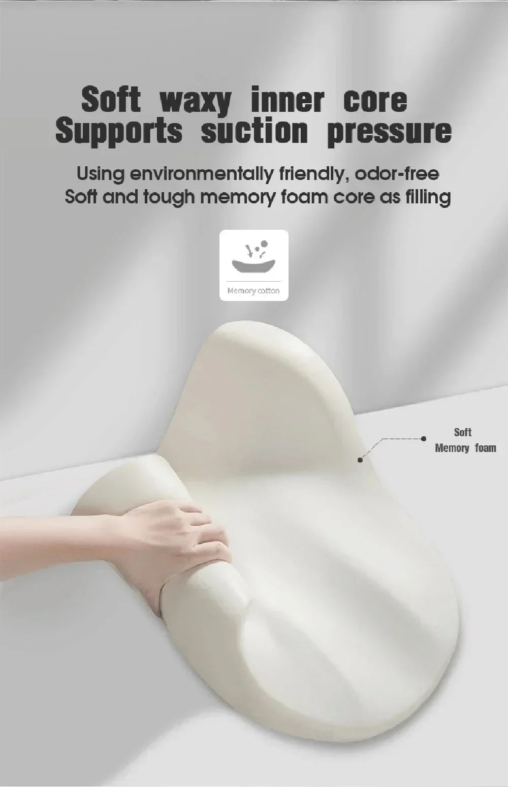 Memory Foam Car Lumbar and Neck Support Cushion Set Ergonomic Back and Headrest Pillow