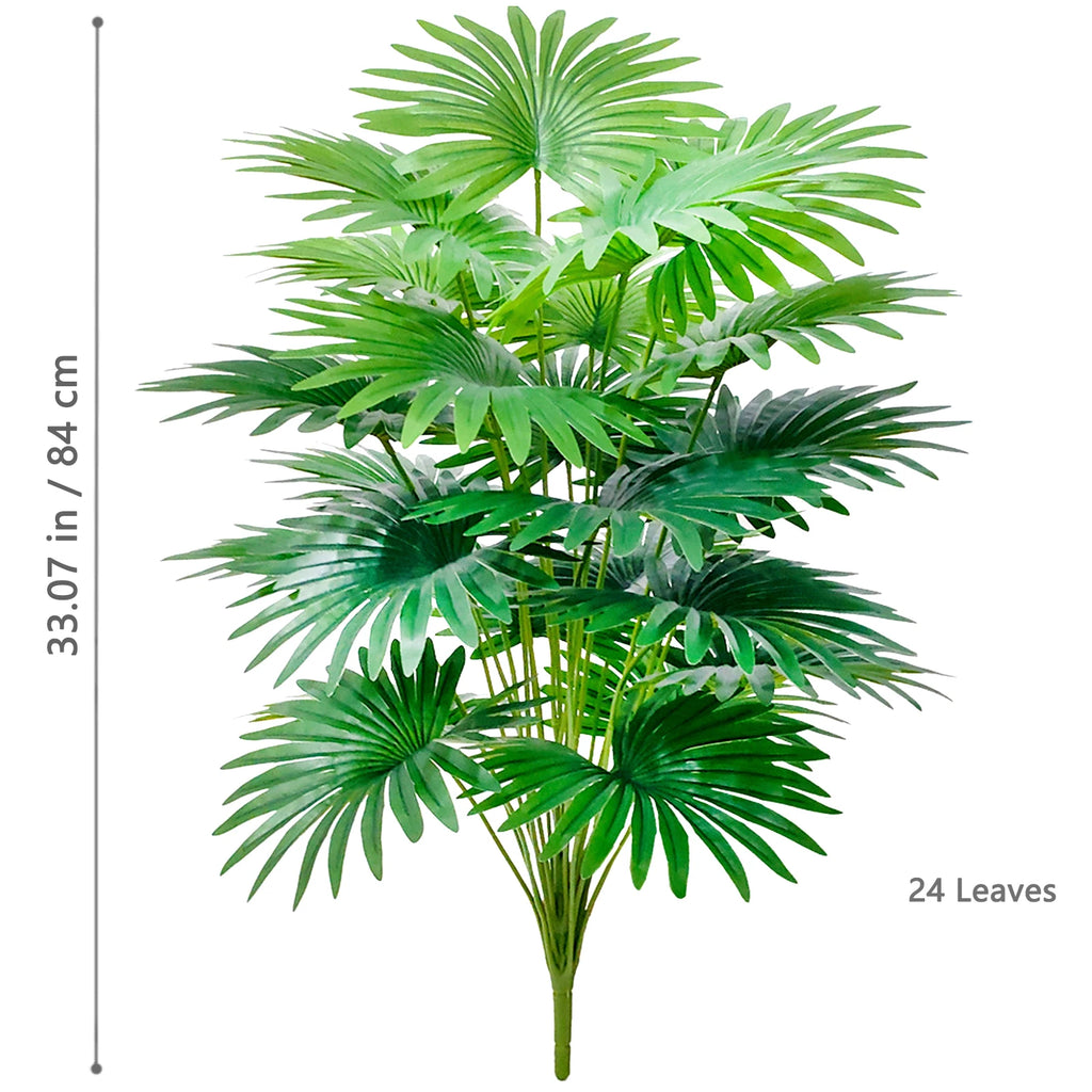 Artificial Palm Tree Decorative Leaves Tropical Fake Plant for Home and Garden Decoration