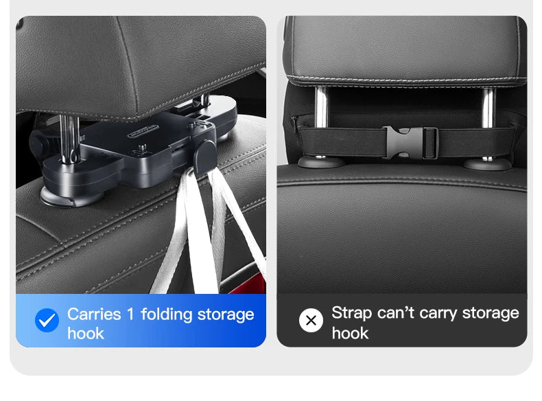 Leather Car Headrest Pillow Memory Foam Neck Support Cushion Adjustable Auto Accessory