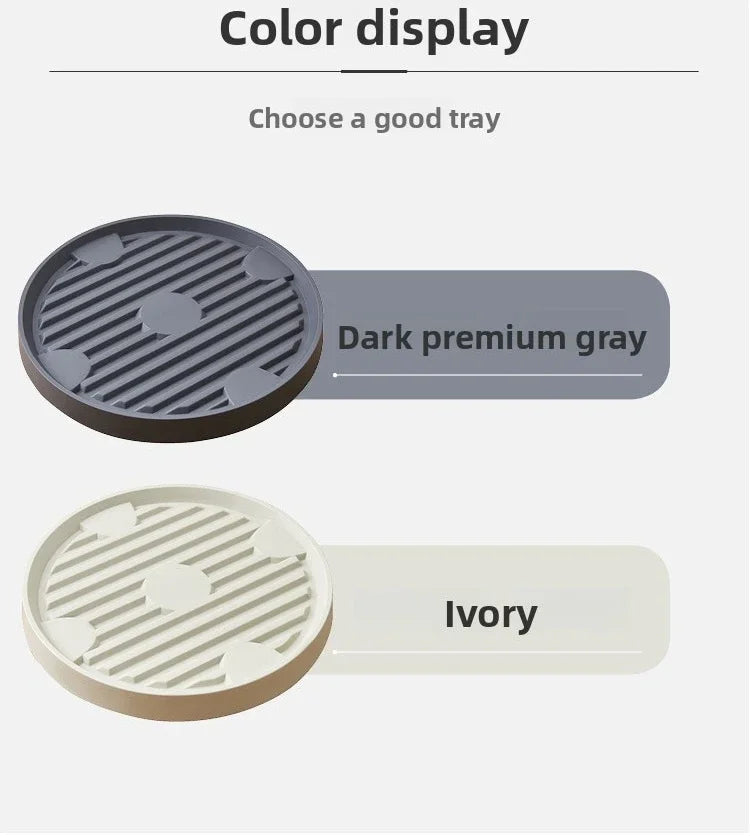 ABS Thicken Flowerpot Tray Bottom Pad Plastic Stable Universal Mobile Tray Universal Wheel Bottom Support Flowerpot Base Garden