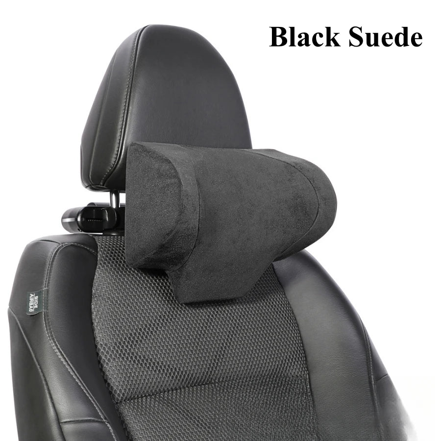Adjustable Car Headrest Pillow with Neck Support Hidden Hook and Tablet Holder