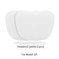 For Tesla Model 3 Y Car Neck Pillow Protective Lumbar Back Support Flocking High-Quality Headrest Lumbar Car Accessories